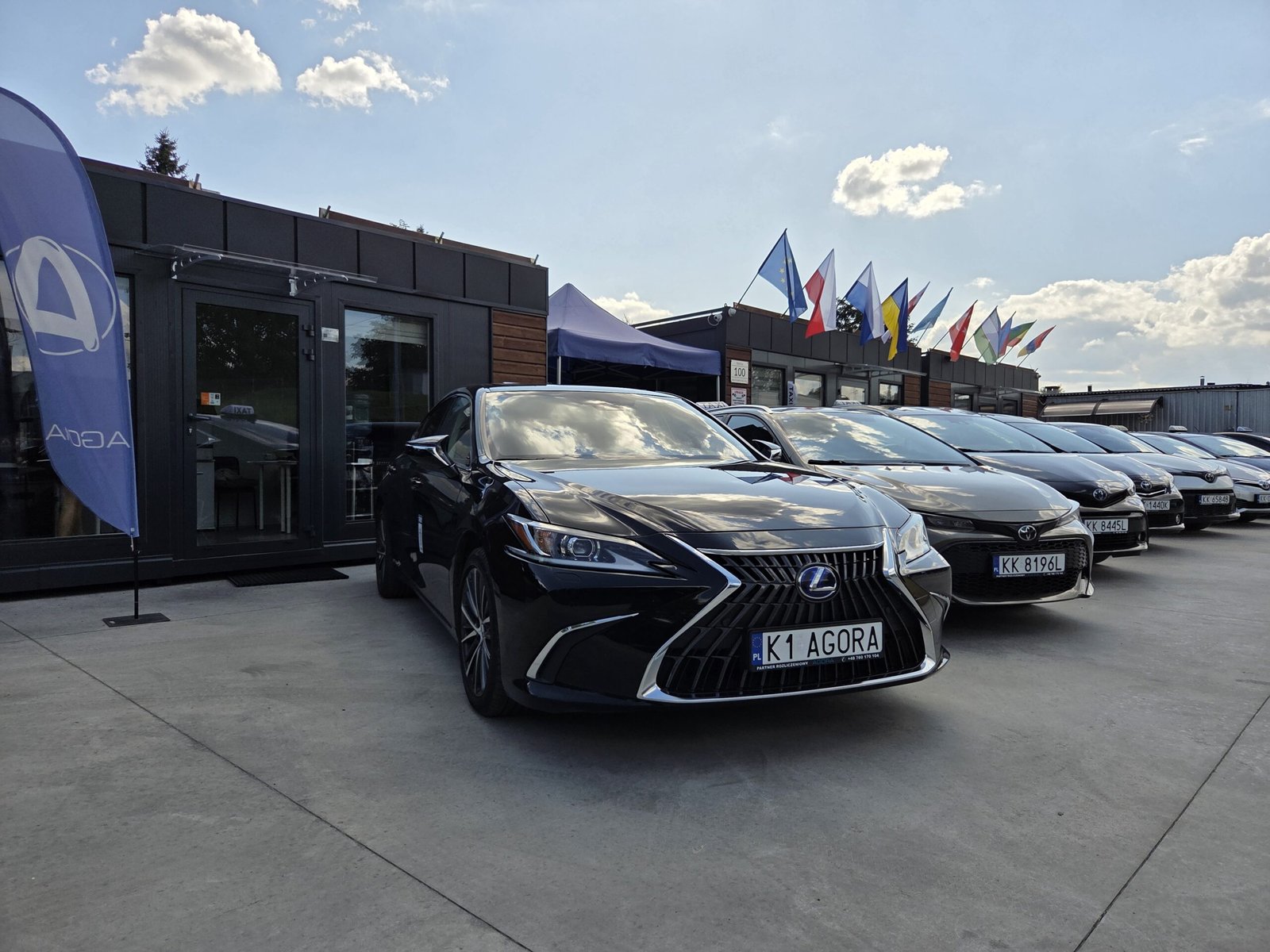 Taxi vehicles available for rental at Agora Partner in Kraków and Poland.